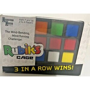 Rubik`S Cage Game Rubiks Cube Action 2 To 4 Players Strategy Brain Teaser Game